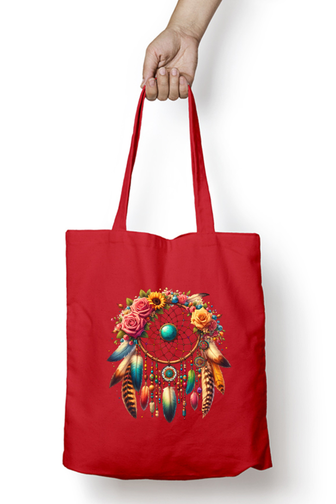 Bohemian-Dreamcatcher Tote Bags with Zipper