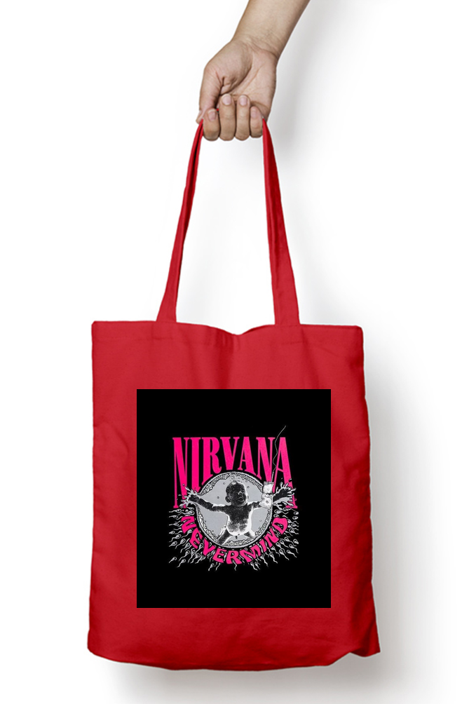 Nirvana Never Mind - Tote Bags with Zipper