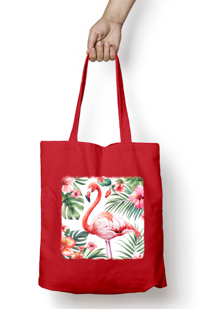 Flamingo Tote Bags with Zipper