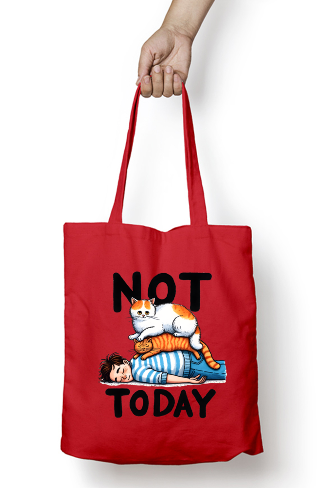 Cat with Cute Boy - Tote Bags with Zipper