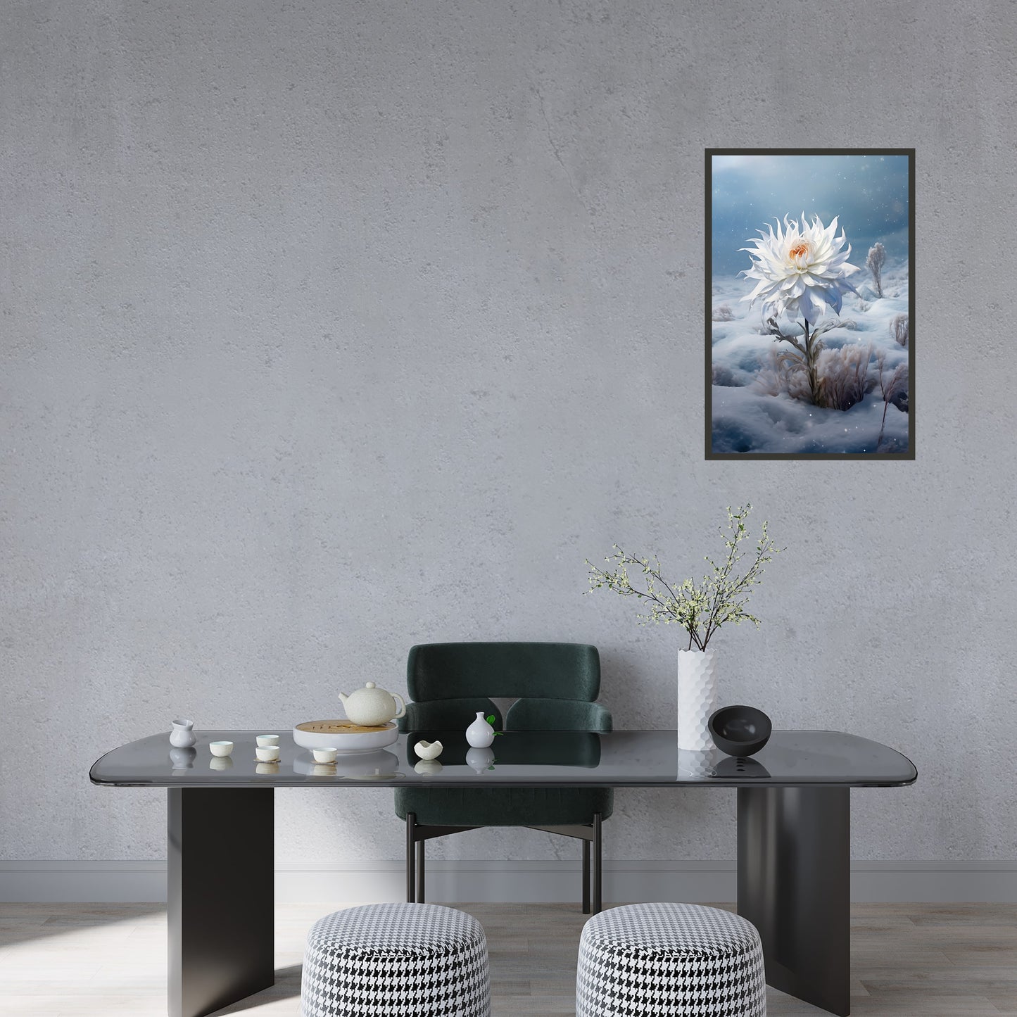 Winter Blossoms Flower Wall Art