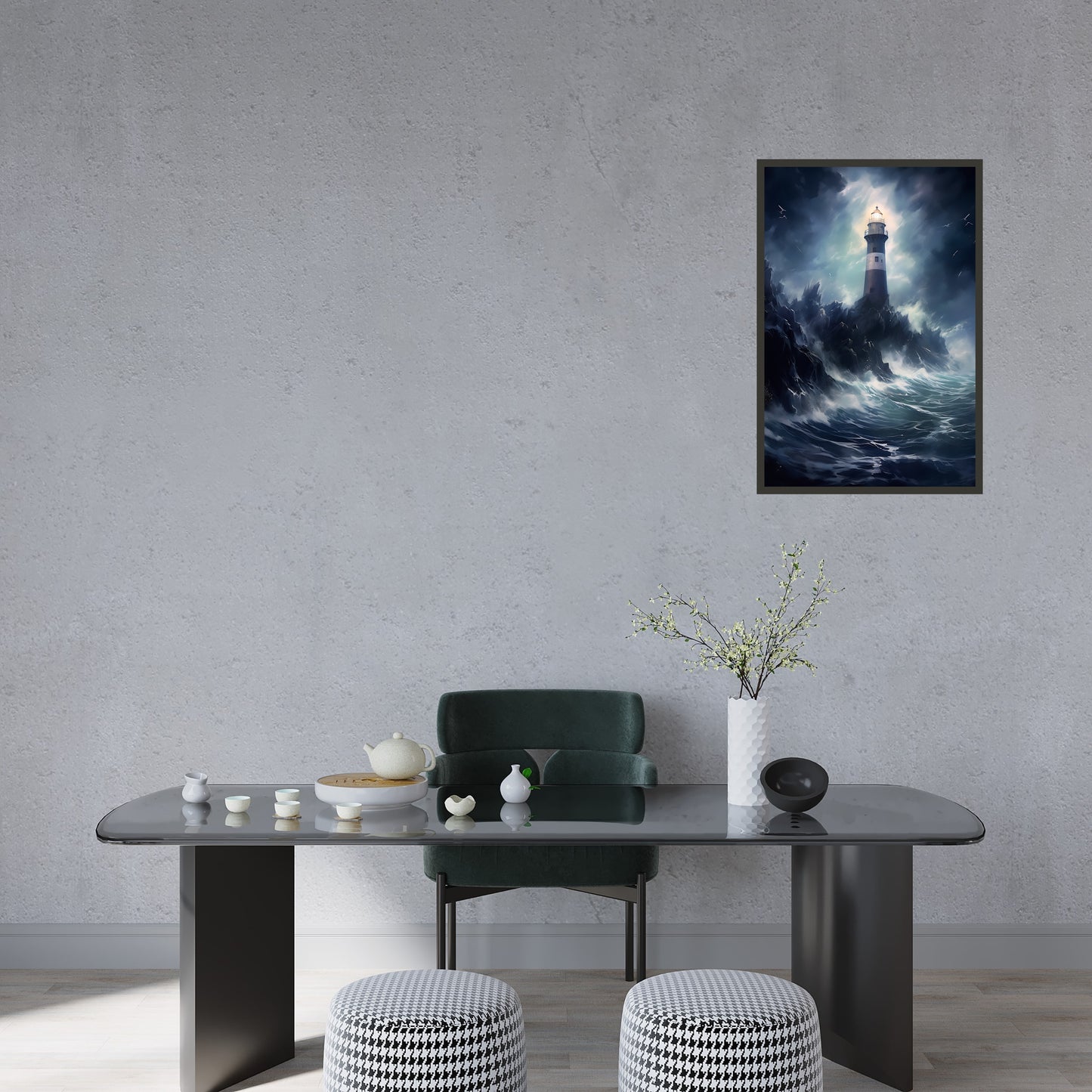 Lighthouse Painting Wall Art