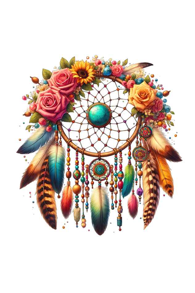 Bohemian-Dreamcatcher Tote Bags with Zipper