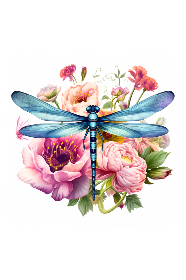 Dragon Fly Tote Bags with Zipper