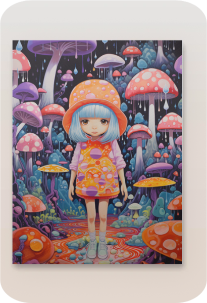 Metal poster - Trippy art