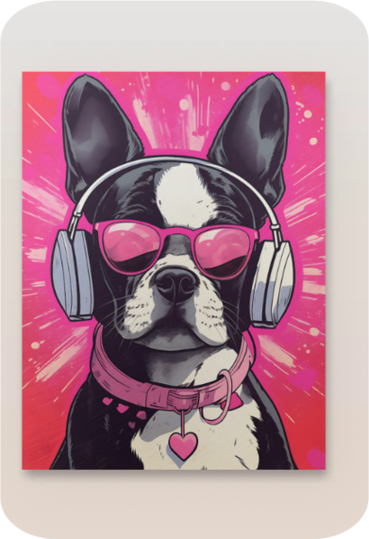 Metal Poster - Boston Terrier Dog