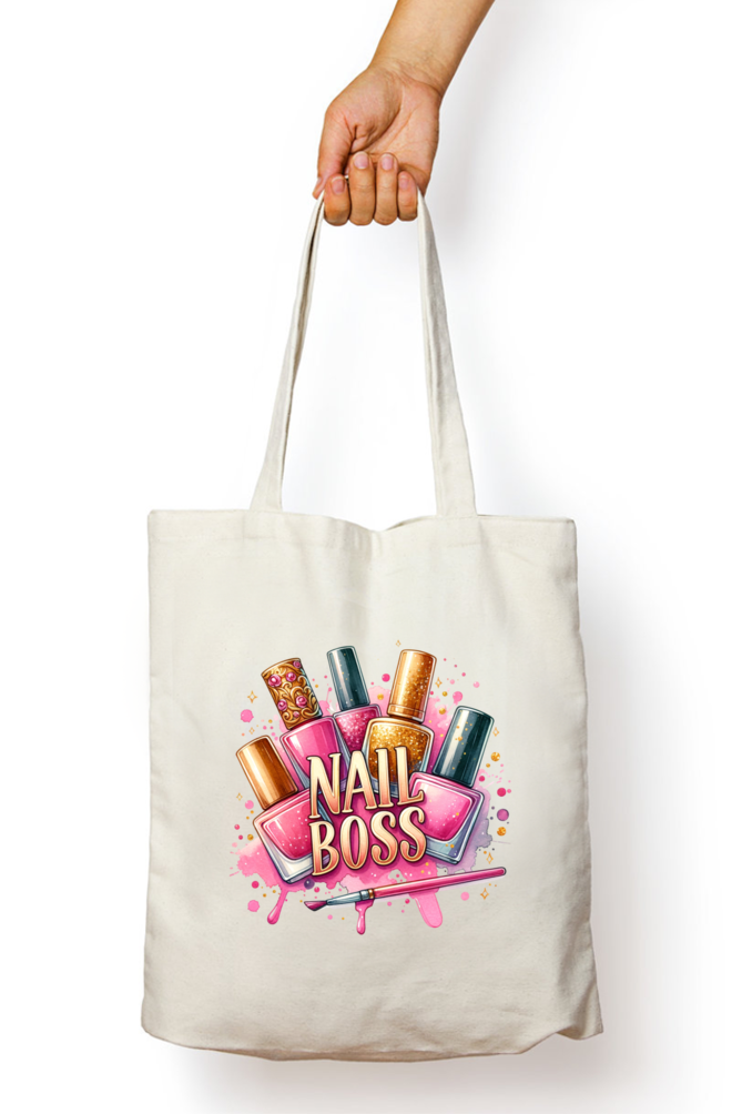 Nail Boss - Tote Bags with Zipper