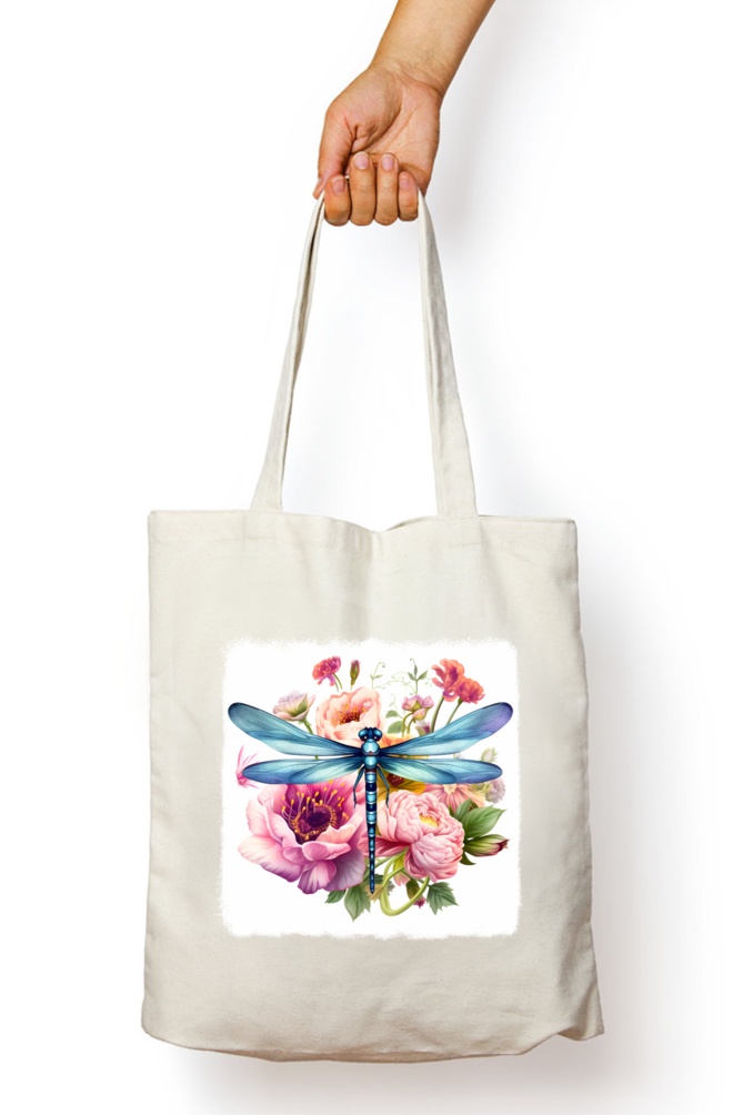 Dragon Fly Tote Bags with Zipper
