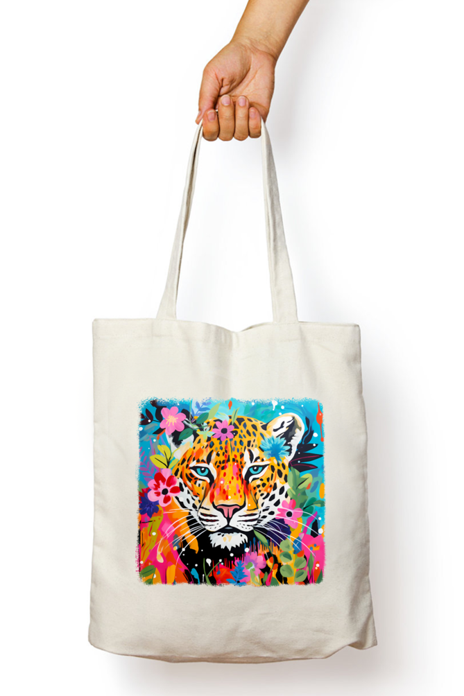 Cute Tiger Tote Bags with Zipper