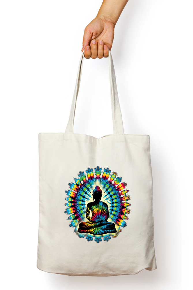 Buddhist Tote Bags with Zipper