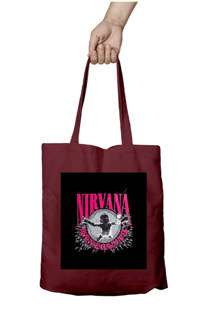 Nirvana Never Mind - Tote Bags with Zipper