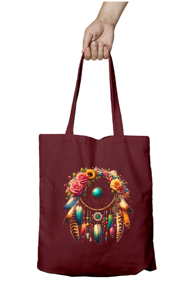 Bohemian-Dreamcatcher Tote Bags with Zipper