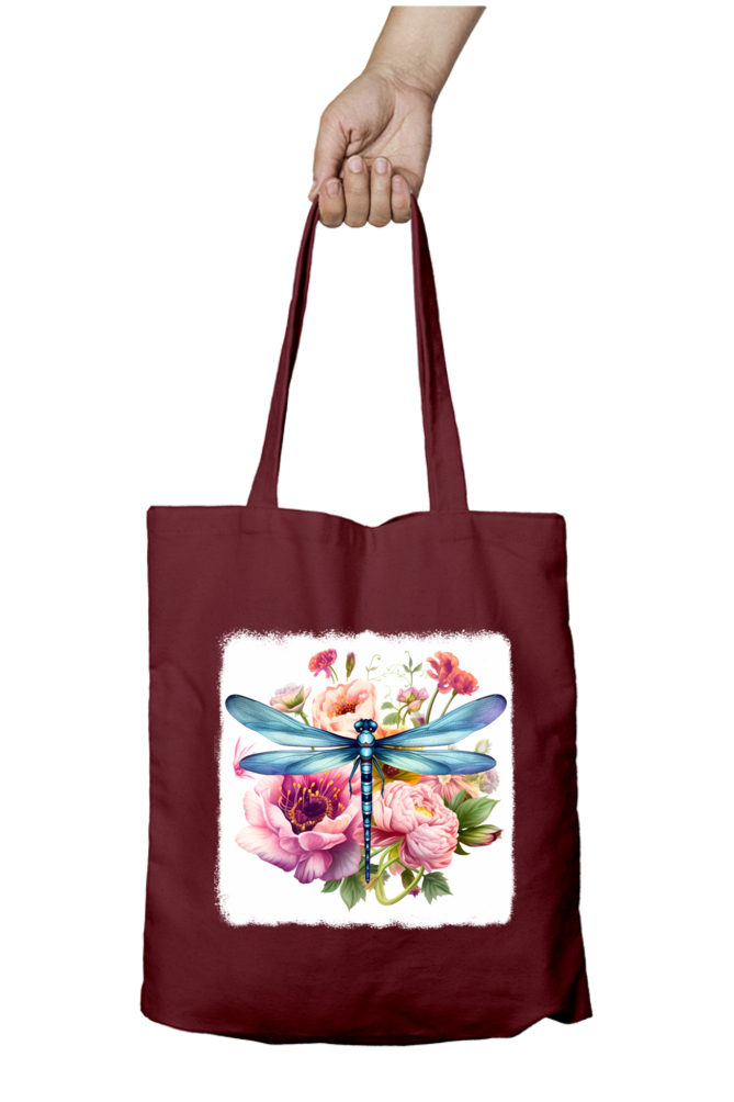 Dragon Fly Tote Bags with Zipper