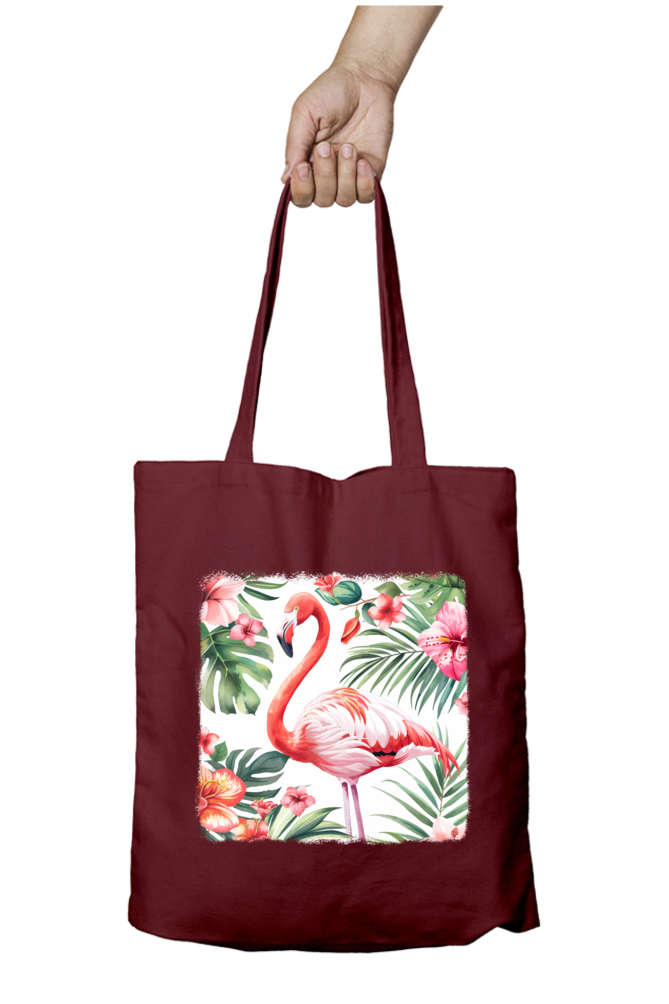 Flamingo Tote Bags with Zipper