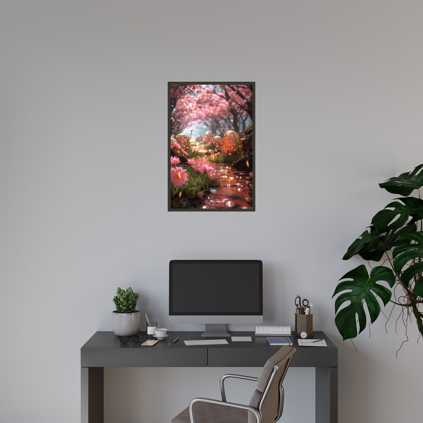 Fantasy Whimsical Easter Egg Wall Art