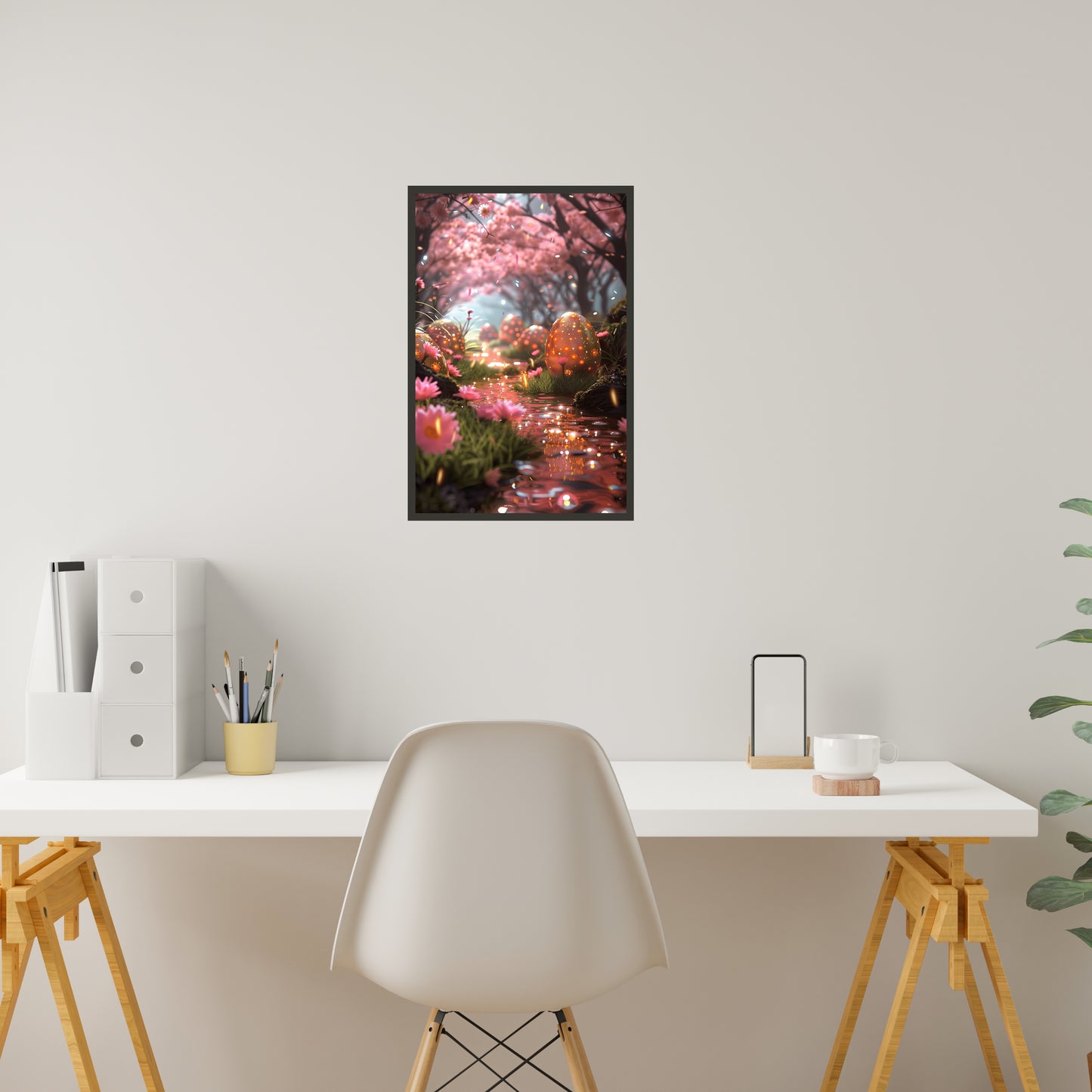 Fantasy Whimsical Easter Egg Wall Art
