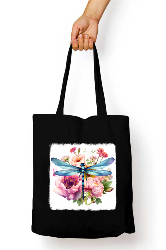 Dragon Fly Tote Bags with Zipper
