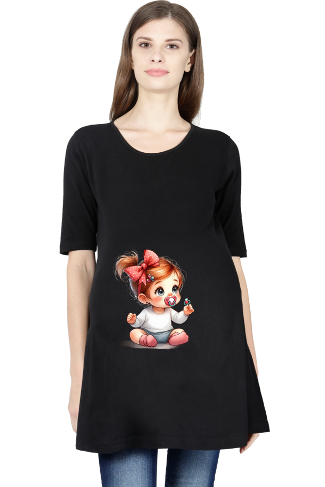 Baby in Tummy Maternity Half Sleeve T-Shirt