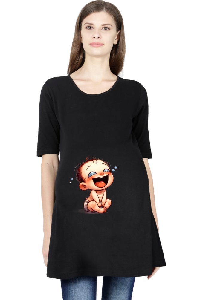 Baby in Tummy Maternity Half Sleeve T-Shirt