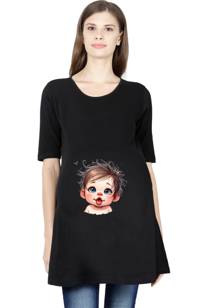 Baby in Tummy Maternity Half Sleeve T-Shirt