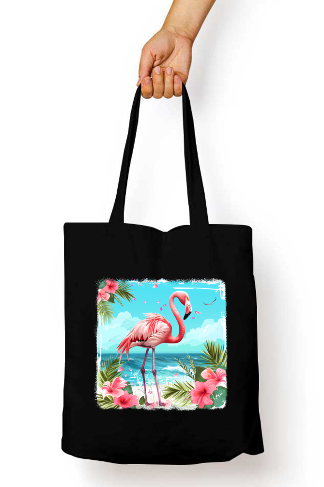 Flamingo Tote Bags with Zipper