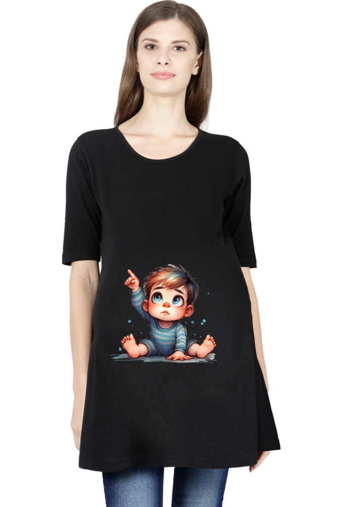 Baby in Tummy Maternity Half Sleeve T-Shirt