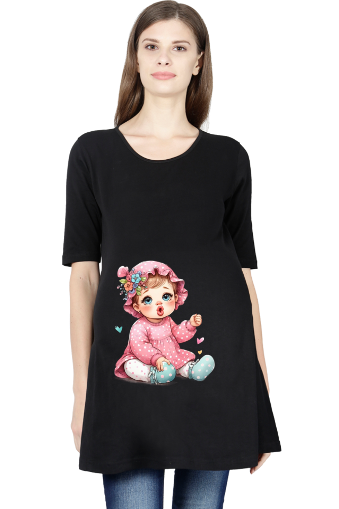 Baby in Tummy Maternity Half Sleeve T-Shirt