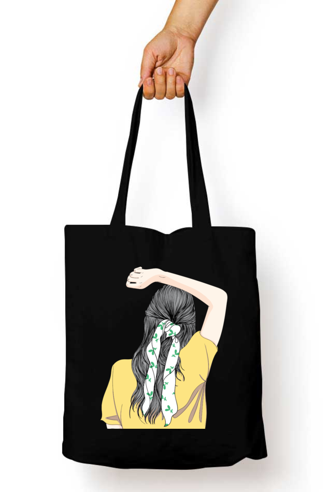 Beautiful Woman Tote Bags with Zipper