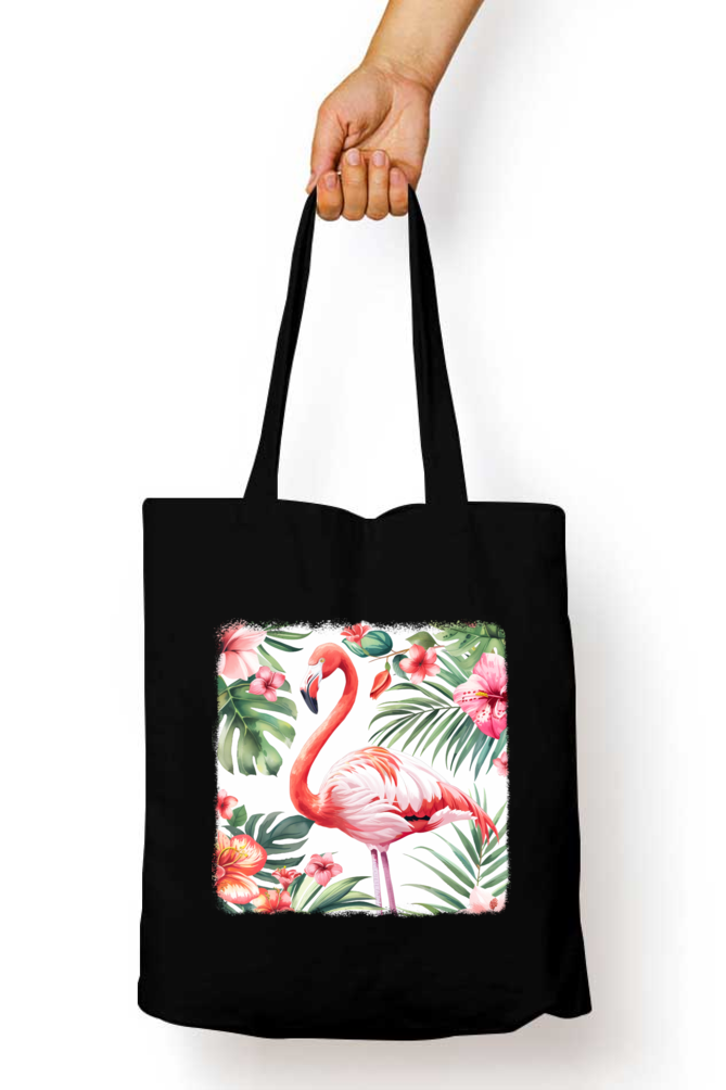 Flamingo Tote Bags with Zipper