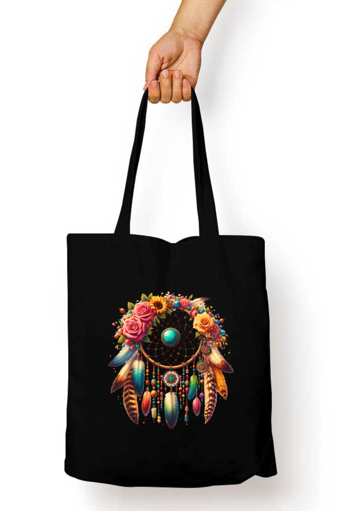 Bohemian-Dreamcatcher Tote Bags with Zipper