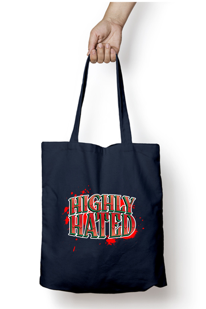 Highly Hated - Tote Bags with Zipper
