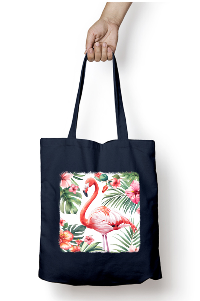 Flamingo Tote Bags with Zipper