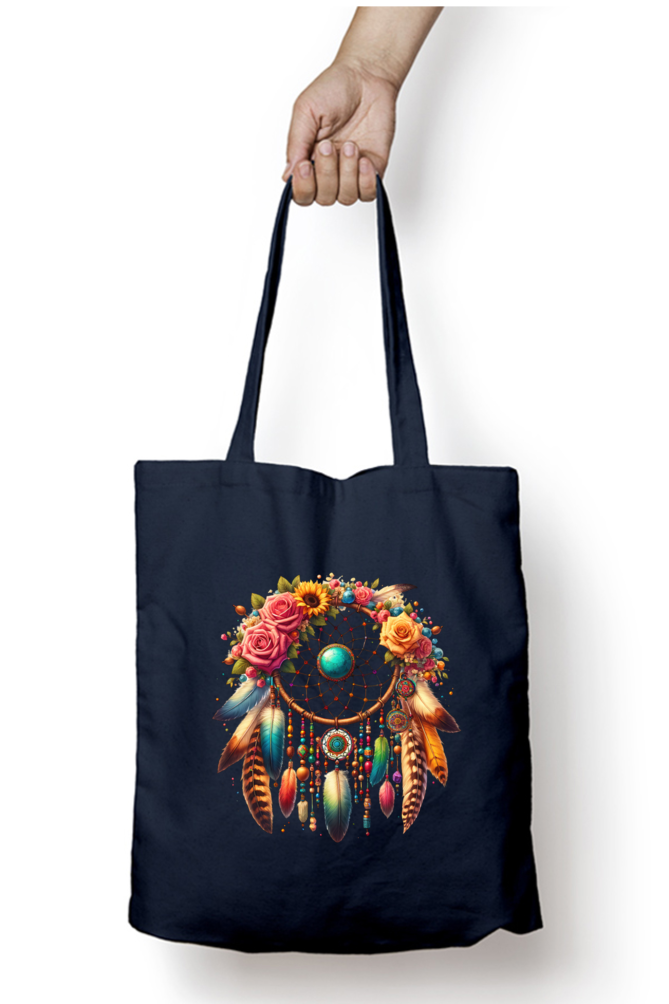 Bohemian-Dreamcatcher Tote Bags with Zipper