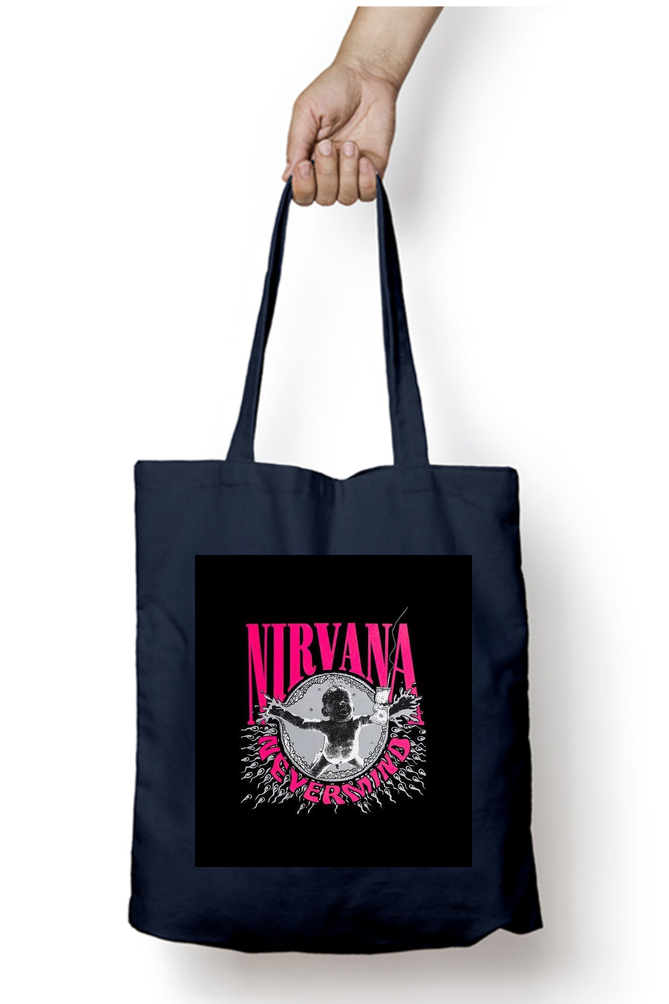 Nirvana Never Mind - Tote Bags with Zipper