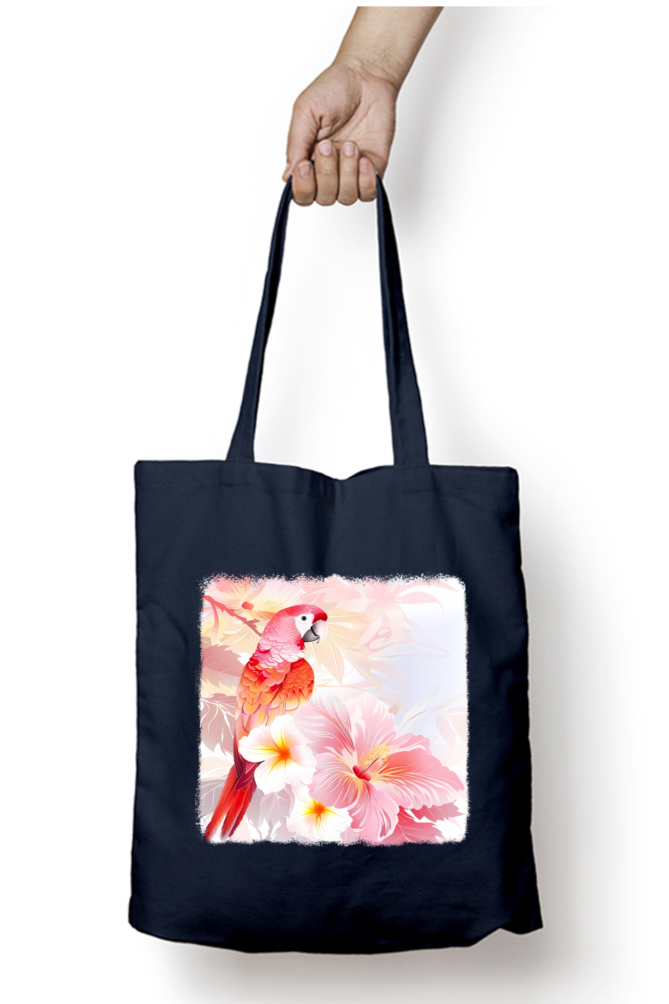 Cute Parrot Tote Bags with Zipper