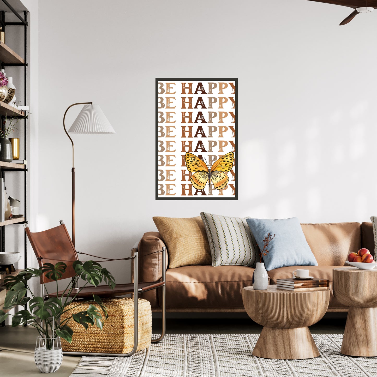 Be Happy: Elevate Your Space with Joyful Wall Art
