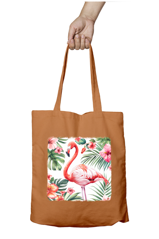 Flamingo Tote Bags with Zipper