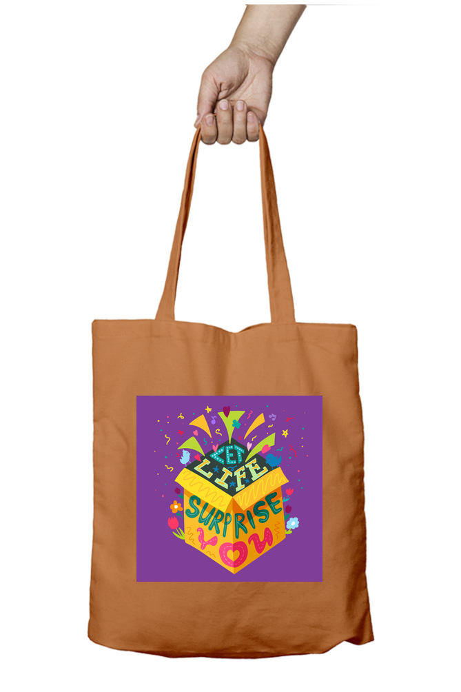 Let Life Surprise You - Tote Bag with Zipper