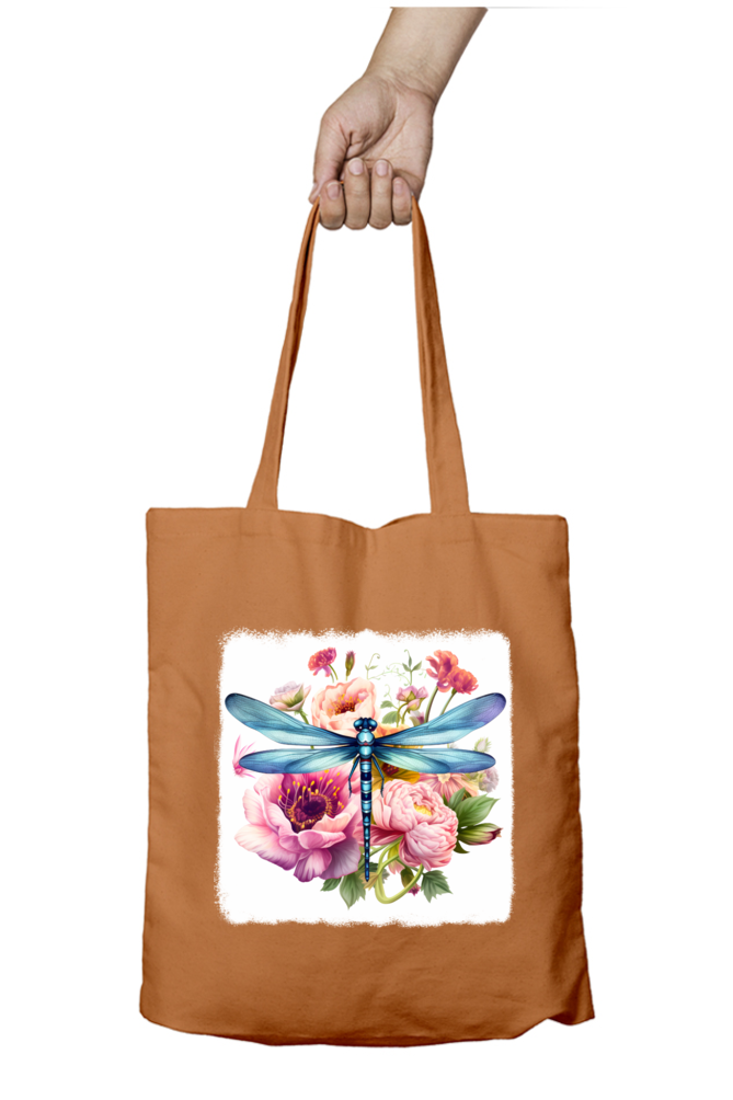 Dragon Fly Tote Bags with Zipper