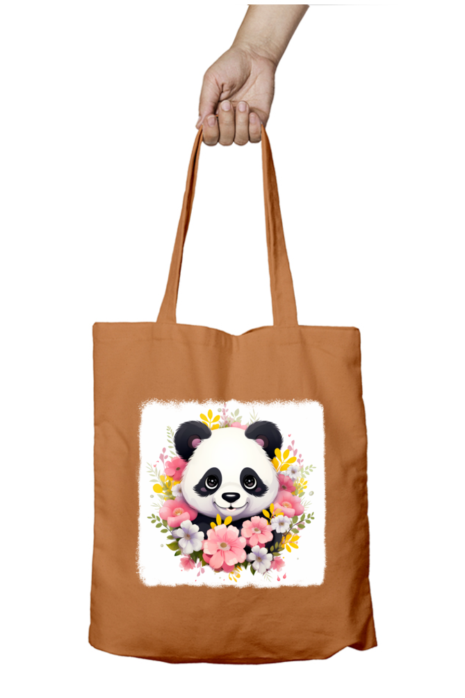 Panda Tote Bags with Zipper