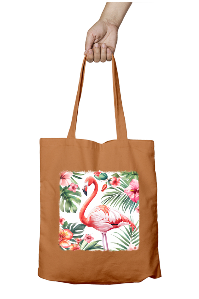 Flamingo Tote Bags with Zipper