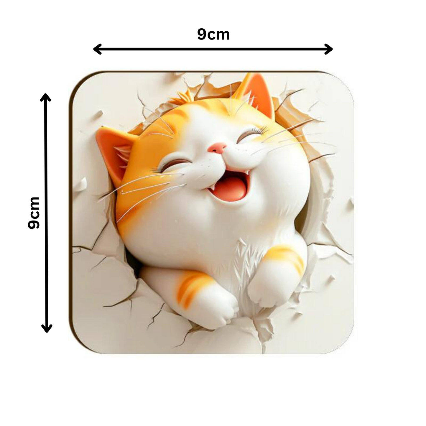 Cat Square Coaster