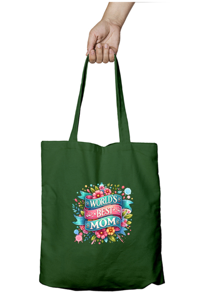 World's Best Mom - Tote Bags with Zipper