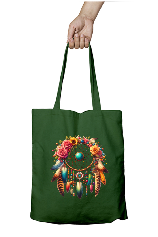 Bohemian-Dreamcatcher Tote Bags with Zipper