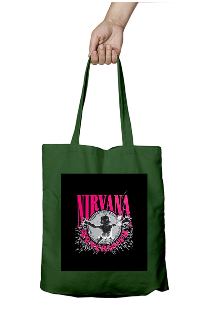 Nirvana Never Mind - Tote Bags with Zipper