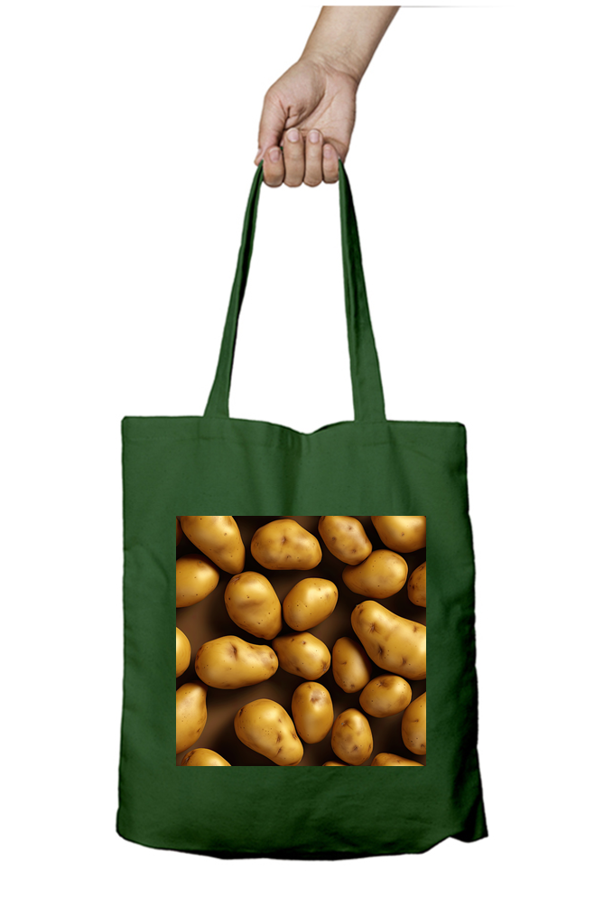 Fresh Potato Tote Bags with Zipper