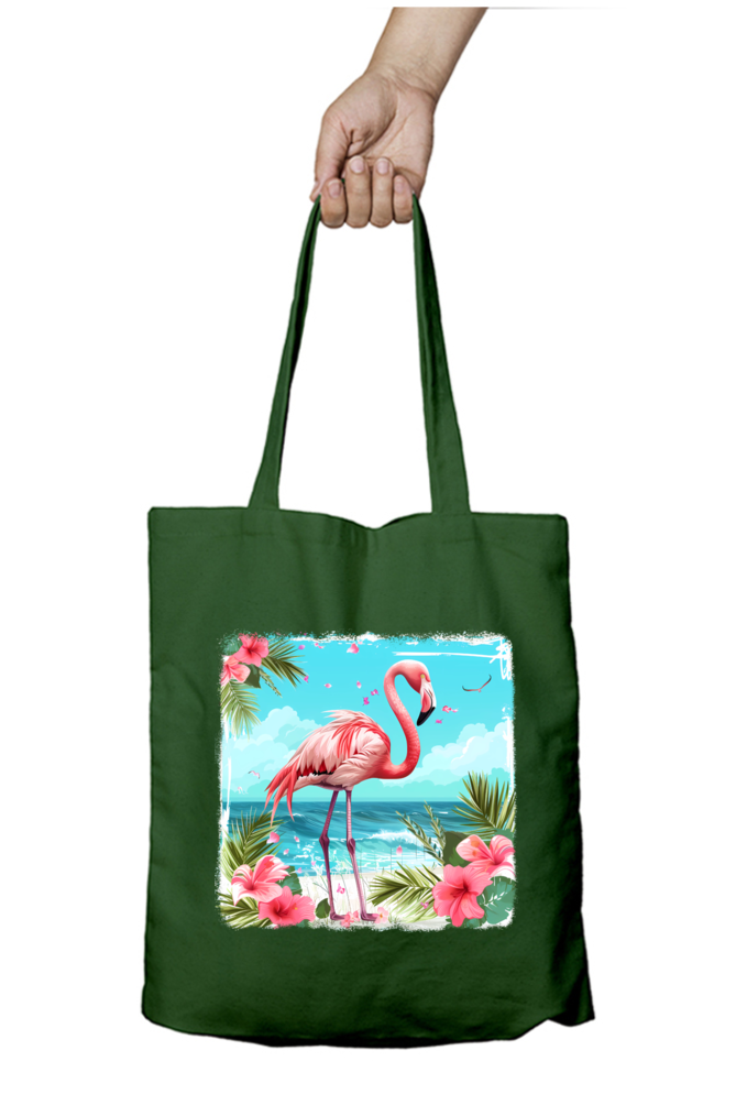 Flamingo Tote Bags with Zipper