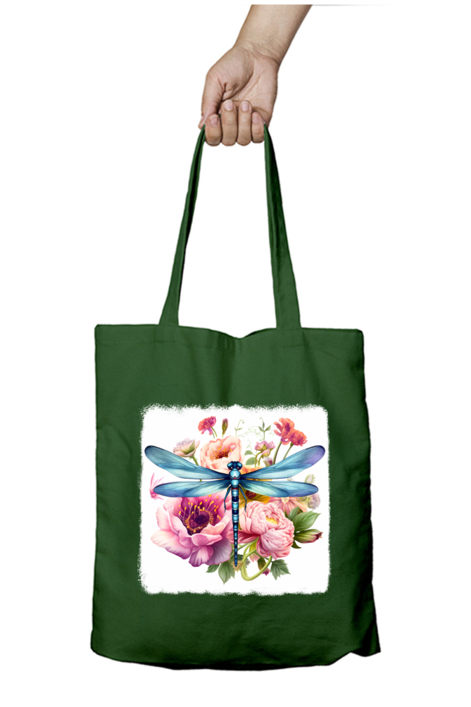Dragon Fly Tote Bags with Zipper