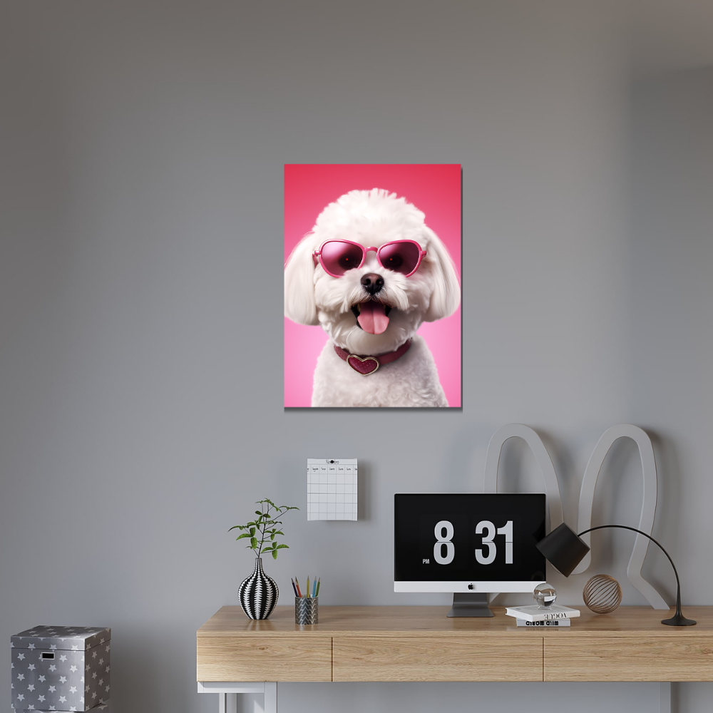 Metal poster - Bichon Frise dog