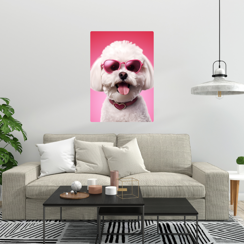 Metal poster - Bichon Frise dog